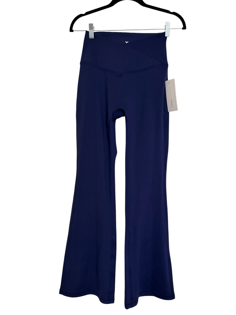 Yogalicious Sophia 7/8 Flare Pant Blue Ribbon Size Small NWT - Picture 2 of 4